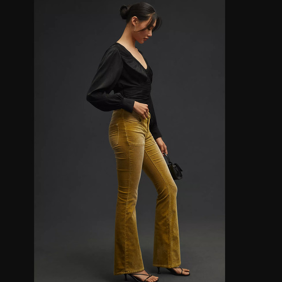 Anthropologie Pilcro The Icon Flare Corduroy Jeans - 23 Waist New - Picture 4 of 6